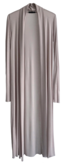 Tencel Rib 1 x 1 Knit Long Duster Cardigan